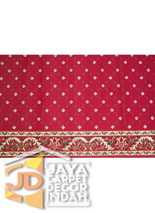 Karpet Sajadah Al Hussen 689090 Pattern Red 120x600, 120x1200, 120x1800, 120x2400, 120x3000